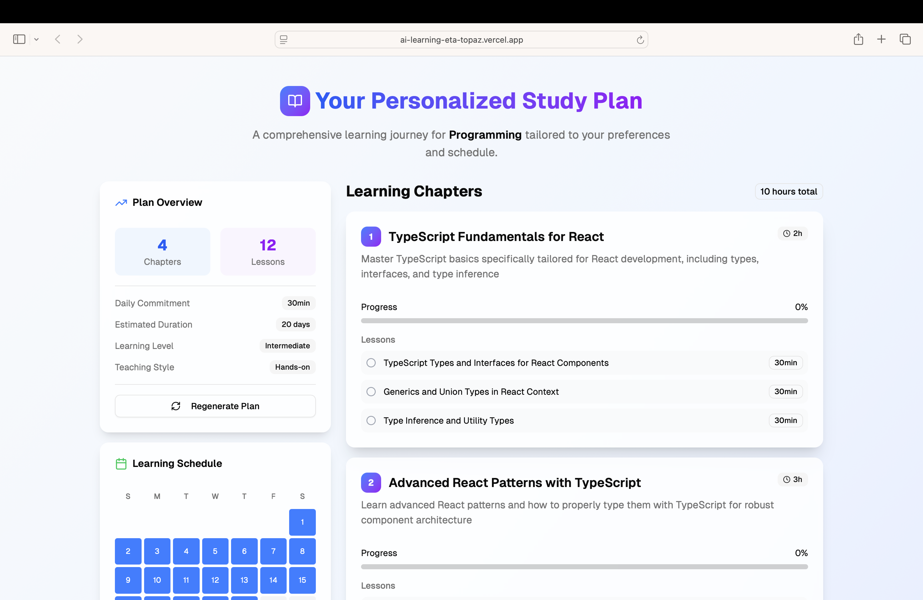 AI Learning Platform